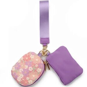 Wristlet Floral and Purple NEW